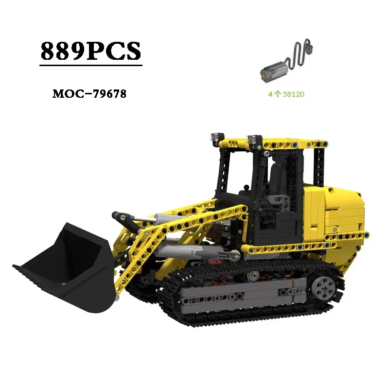 Classic MOC-79678 Track Loader Racing Car 889 Pieces Racing Car Design DIY Building Block Toys Birthday Gift Christmas Gift