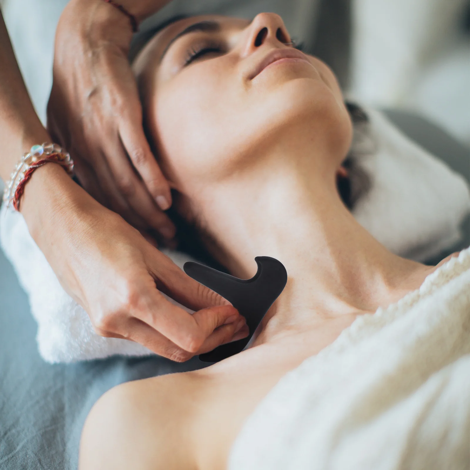 

Stone Massage Stick Premium Durable for Foot Hand Body Acupressure Tool Multipurpose Manual Massage Tool Professional Therapy