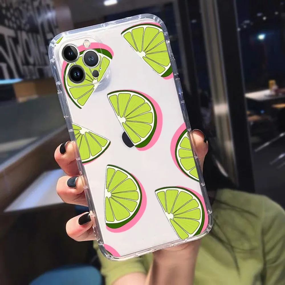 Funda de teléfono Fruit lemon para iPhone 15, 13, 14 Pro Max, XS, XR, 12, 11 Pro, 13 Mini, 6, 7, 8 Plus, funda trasera transparente suave