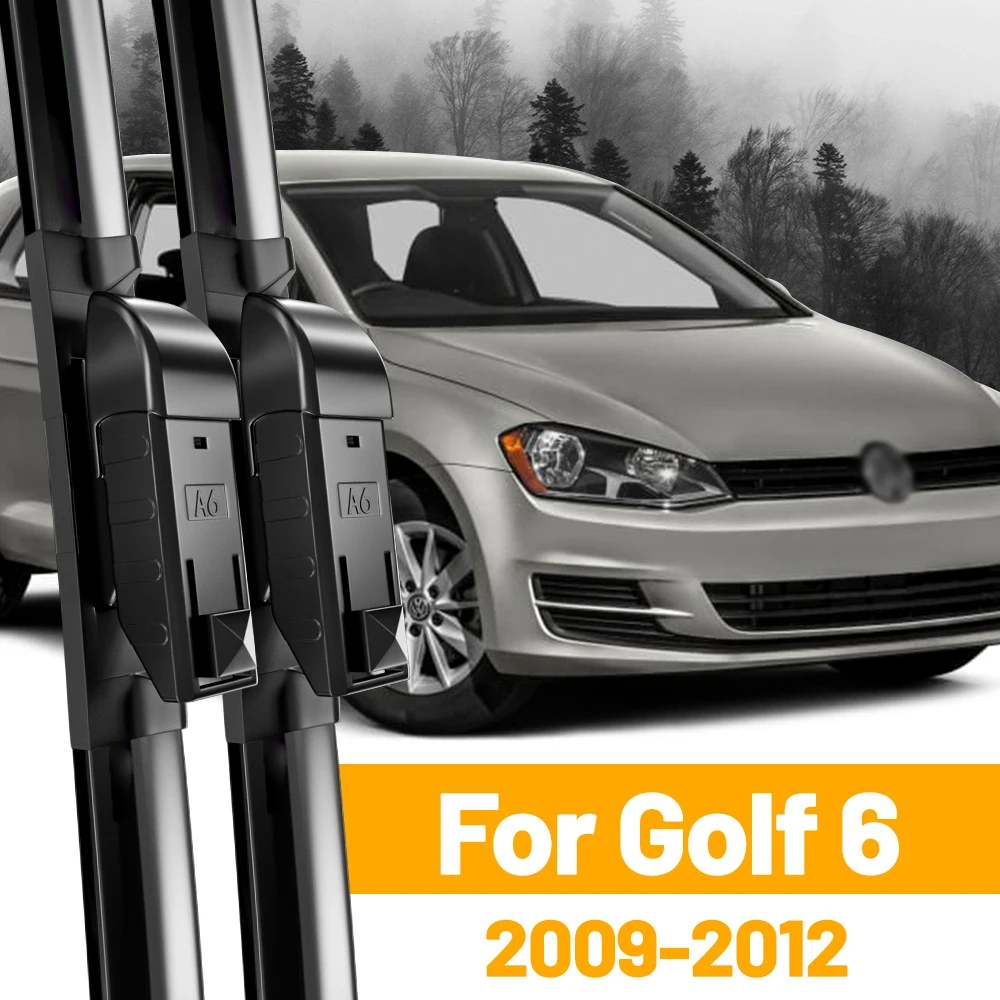 Set For VW Golf 6 Golf6 MK6 VI 2009 - 2012 5K Front Wiper Blades Wagon GTI R GTD Windscreen Windshield Window 24\