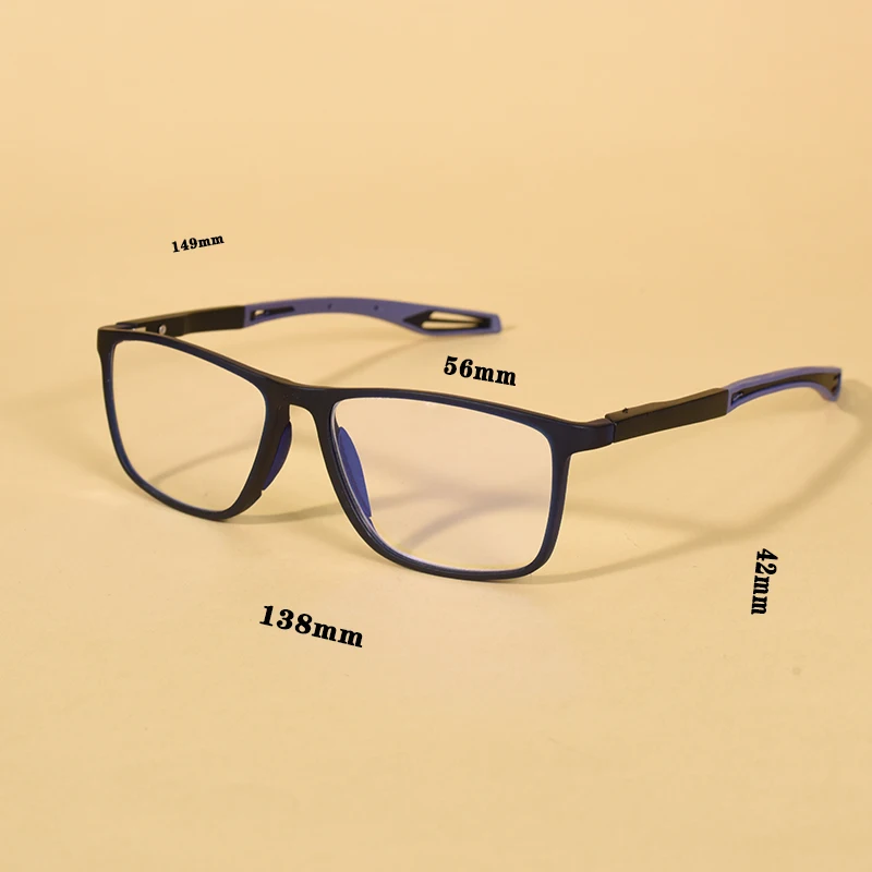 Sport Brille Rahmen TR90 Anti-blau Licht Lesebrille Für Männer Hohe Qualität Lange Beine Lesen Brillen + 100 + 200 + 300 – Detail 1