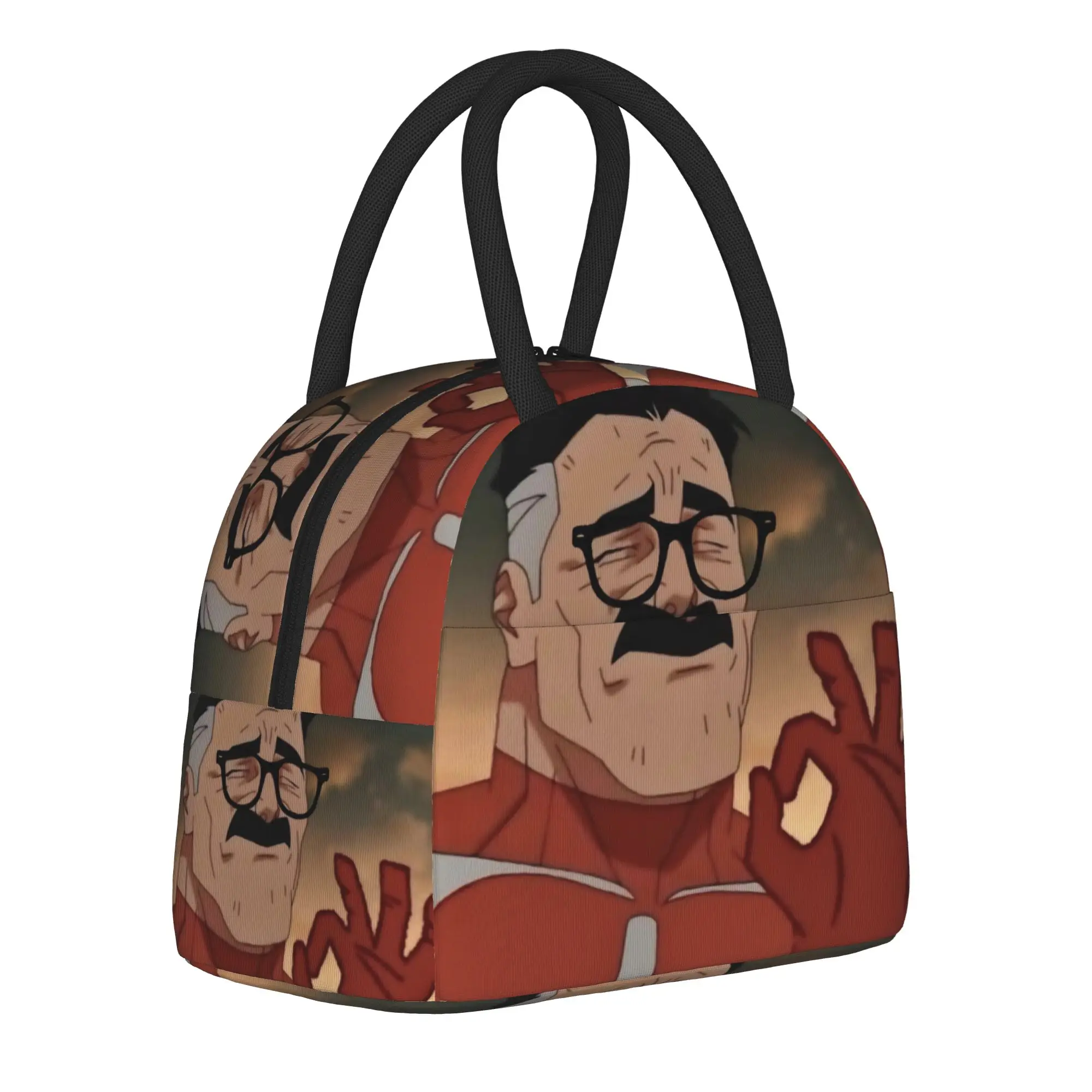 Invincibles Comic Thermal Insulated Lunch Bag for Picnic  Reusable Food Bag Container Men Women Cooler Thermal Lunch Boxes