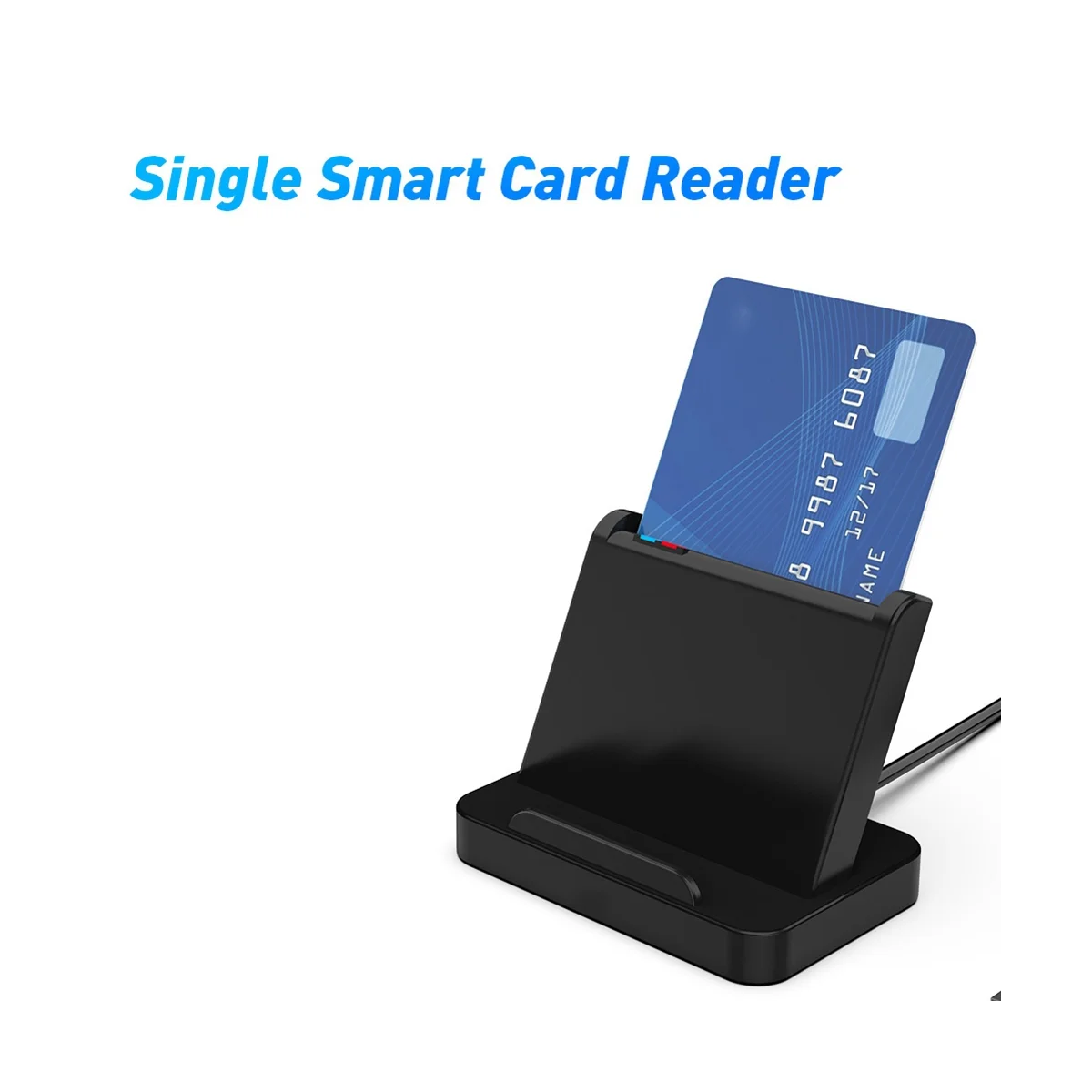 Smart Card Reader USB CAC IC ATM Smart Card Reader Universal SIM Card Reader USB-CCID ISO Connector for Windows Linux