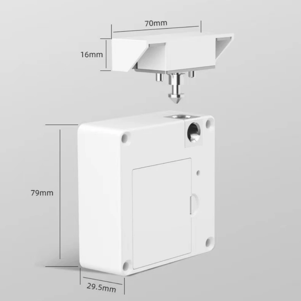 Wardrobe Furniture Sauna Cupboard Locker Hole-free Lock Invisible Sensor Induction Cabinet Lock RFID Card Smart Electronic Lock