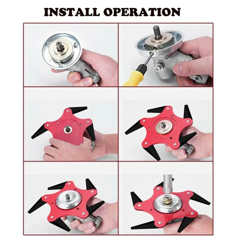 A03F Trimmer Head Adapter Universal, Lawn Mower Attachment Grass Trimmer Head, Garden Tool Accessory Maintenance Solution Metal