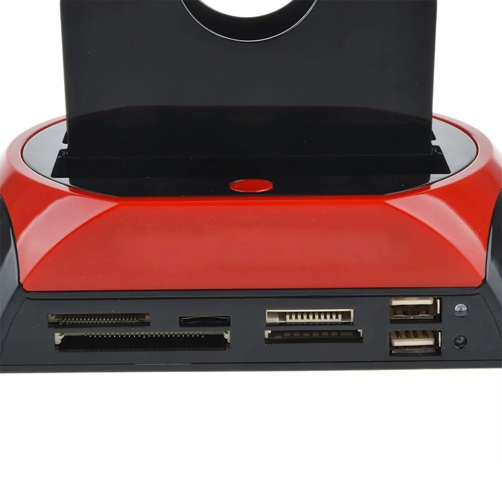 

2 Port Usb 2.0 Docking Station Hard Drive Multi Function Reader Offline Cloning Support One Touch Backup 2.5 3.5