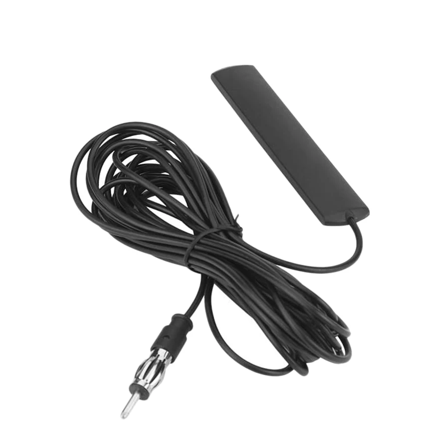 Car Interior Mini Amplified Antenna Kit 12V Electronic Stereo AM/FM Radio Universal