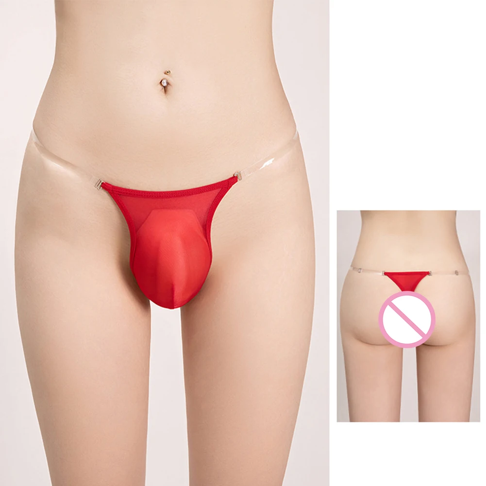

Hot Sale Fashion High Quality Brand New Mens Briefs Underwear Panties Breathable Comfortable Glossy See Through