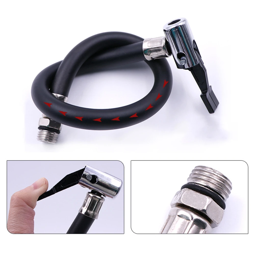 Tire quick inflation nozzle extension tube Car mounted inflation pump for inflator US Extension tube Quick inflation clamp