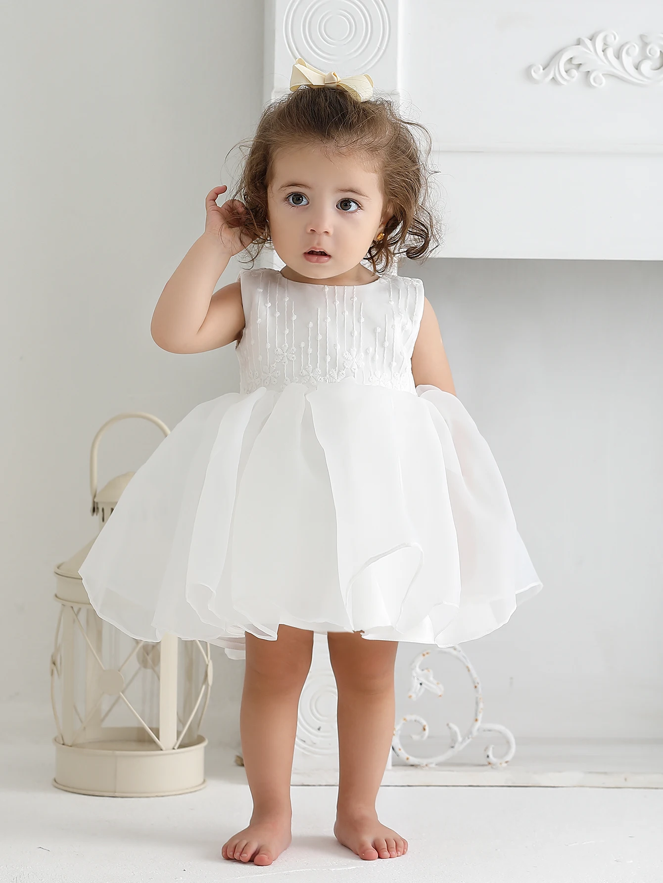 Baby Girls Dress Infant Princess Christening Baptism Party Birthday Formal Dress