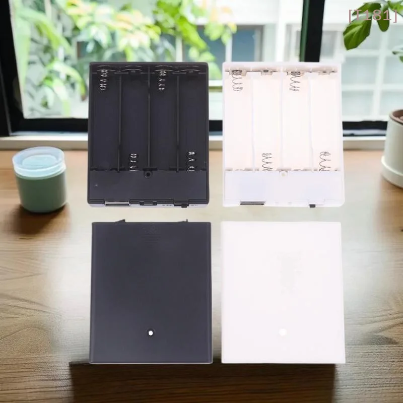 [E] 1Pcs USB Power Supply Battery Box Portable Mini 4AA Battery Holder Storage Box Case For LED Strip Light Accessories