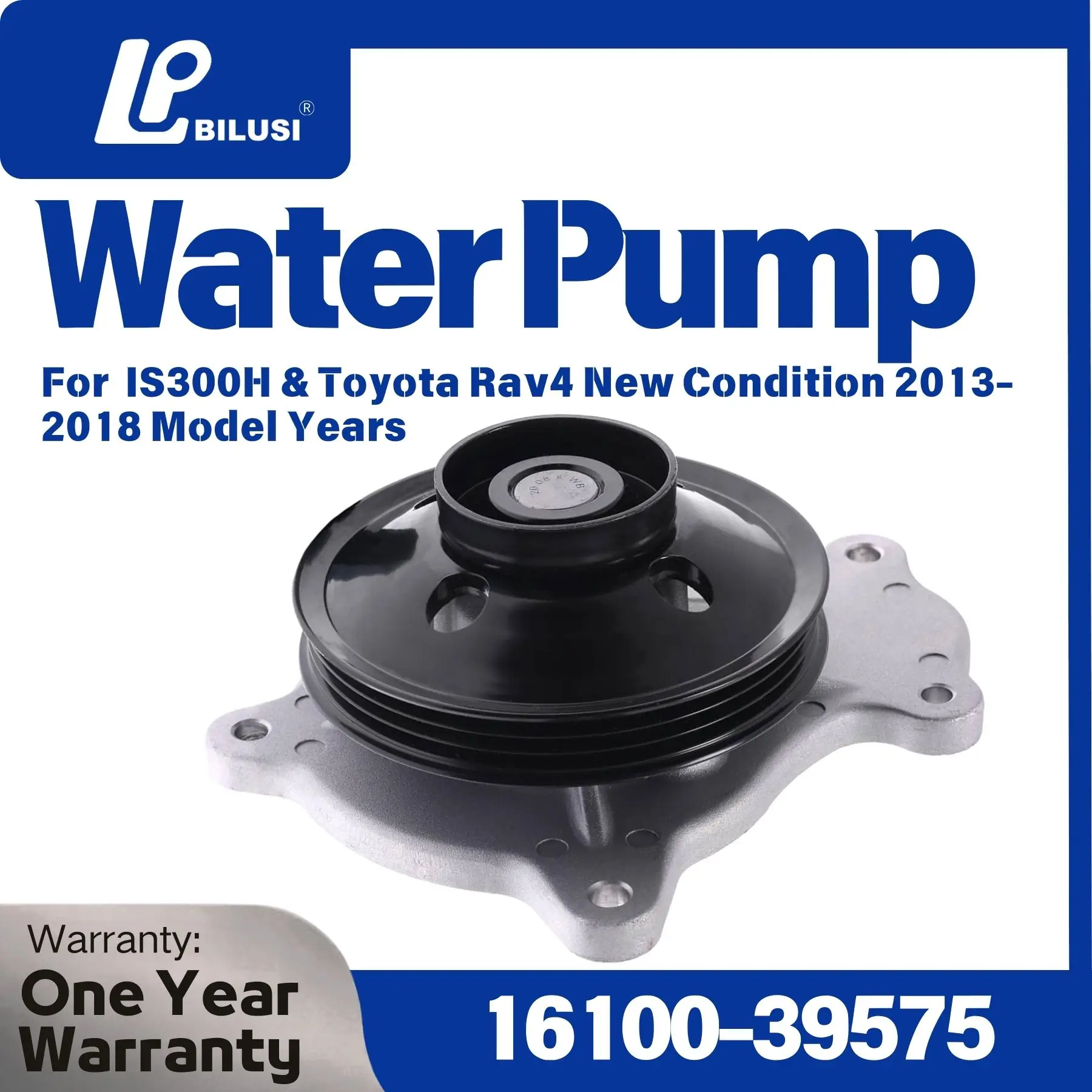 

Насос водяной BILUSI (оригинал) 16100-39575 для IS300H и Toyota Rav4, новый, 2013-2018 гг. выпуска