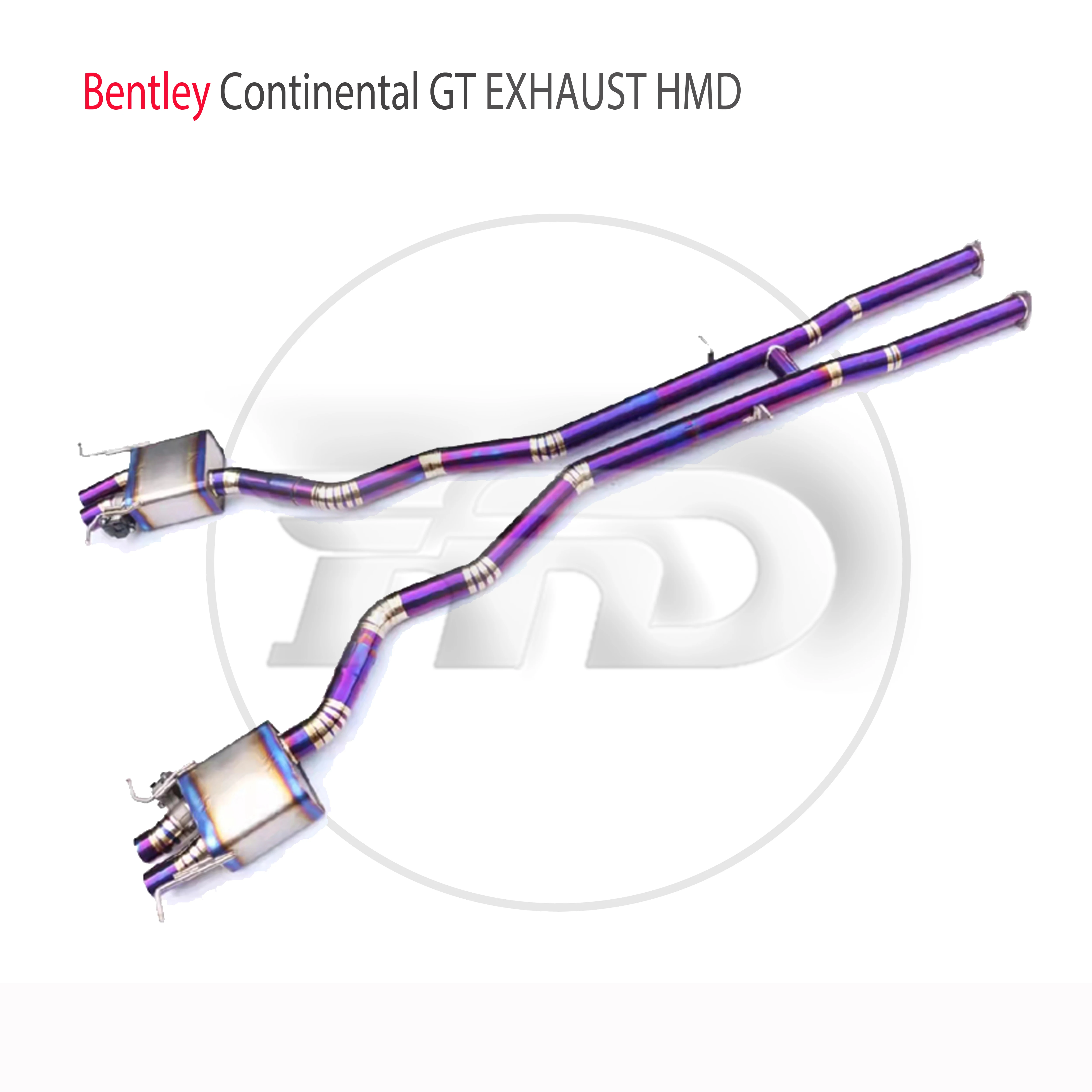 HMD Titanium Alloy Exhaust System is Suitable For Bentley Continencal GT 4.0T Auto Modification Electronic Valve Catback Pipe