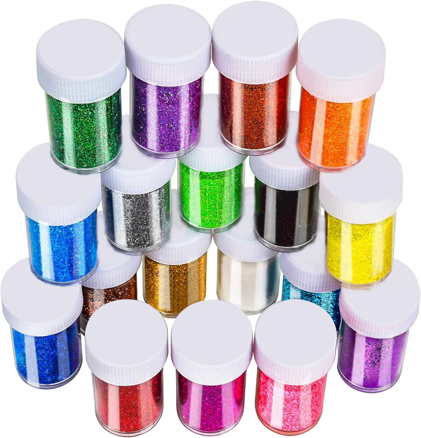 

18 Packs Glitter, Resin Glitter Shake Jar, Extra Fine Glitter for Resin Nail Art Crafts Tumbler Scrapbook Jewelry Making Sweet