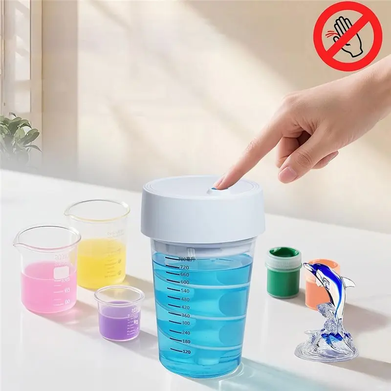AB66-Epoxy Resin Mixer Plug-In For DIY Crafts, Silicone Molds, And Jewelry With 10Pcs Measuring Cups
