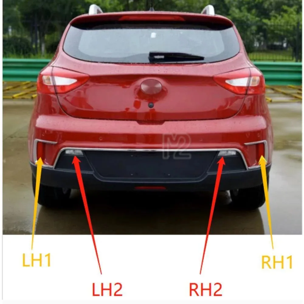 1pcs For Jac Refine S2 JS2 T40 Rear Bumper Light IEV7S Reflector Reverse Light Rear Tail Light Rear Fog Light