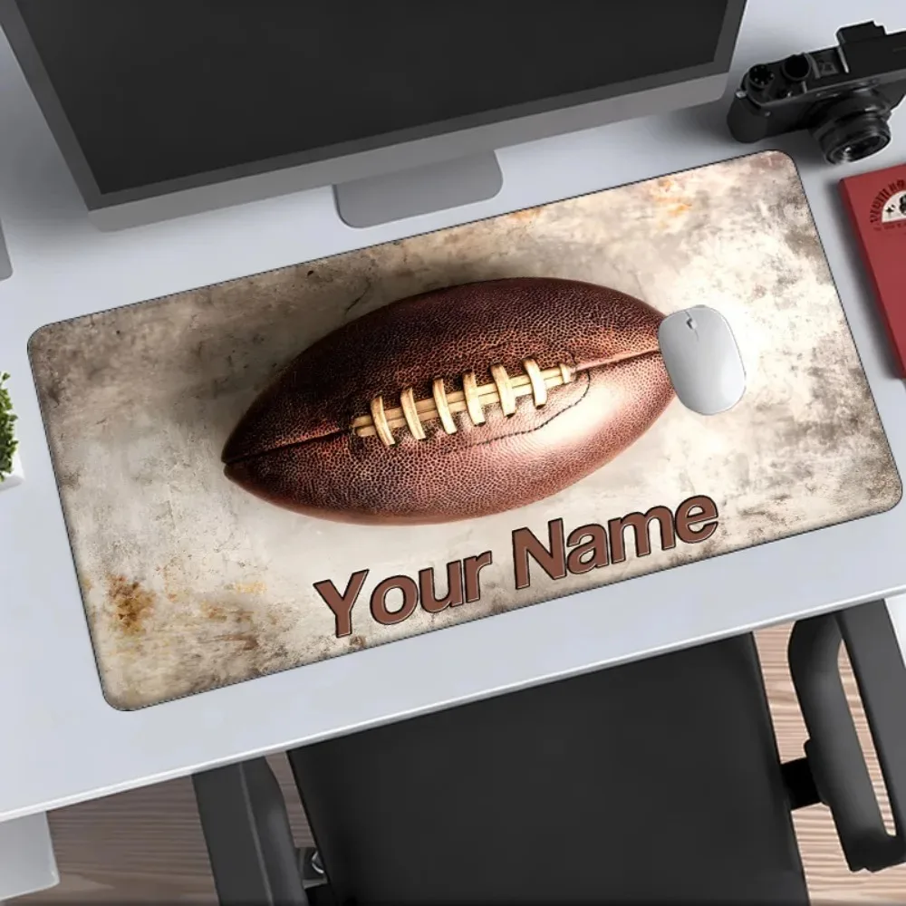 CIFbuy Vintage American Football Mouse Pad, Custom Name Multi‑Sizes Gaming Desk Mat Non‑Slip Rubber for Home Office Gift