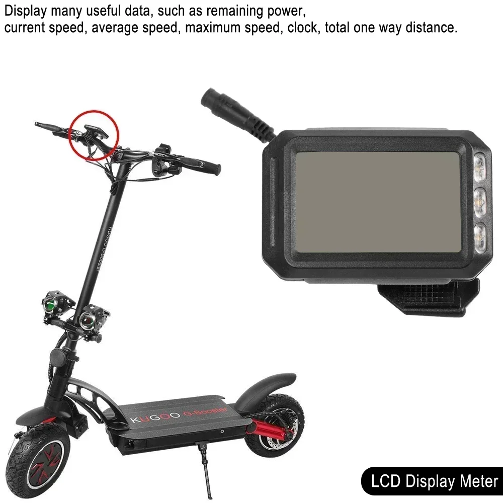 Bild 5: Für Kwheel HongHao S12 für KUGOO G Booster Elektroroller Leiterplatte Anzeigepanel Teile Armaturenbrett LCD-Display 36-60V