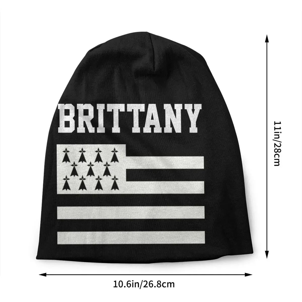 Flag Of Brittany Bonnet Hat Knitted Hats Hip Hop Unisex Adult Warm Winter Breizh Breton Proud Skullies Beanies Cap