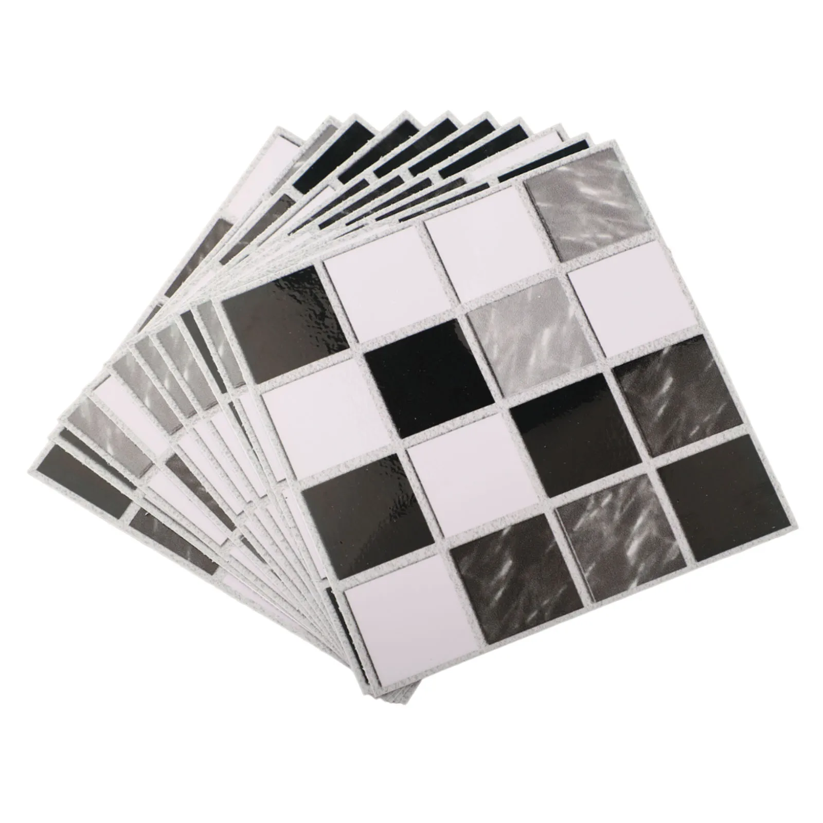 10pcs Glitter for mosaic Wall Tiles for Interior Renovation Projects Compatible with Kitchen Island and Bathroom Backsplash Use