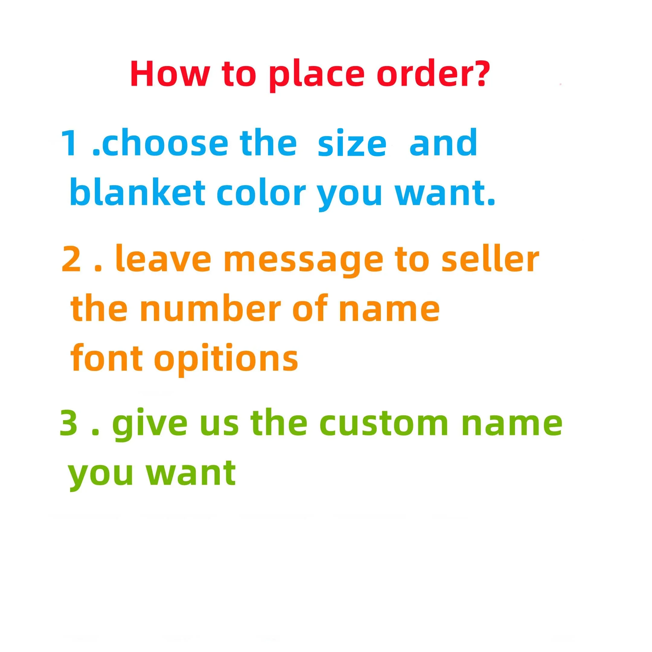 Personalized Color Name Custom Blanket Birthday Gift Decor Chrismas Soft Plush Fleece Lightweight Throw Blanket for Sofa Bed