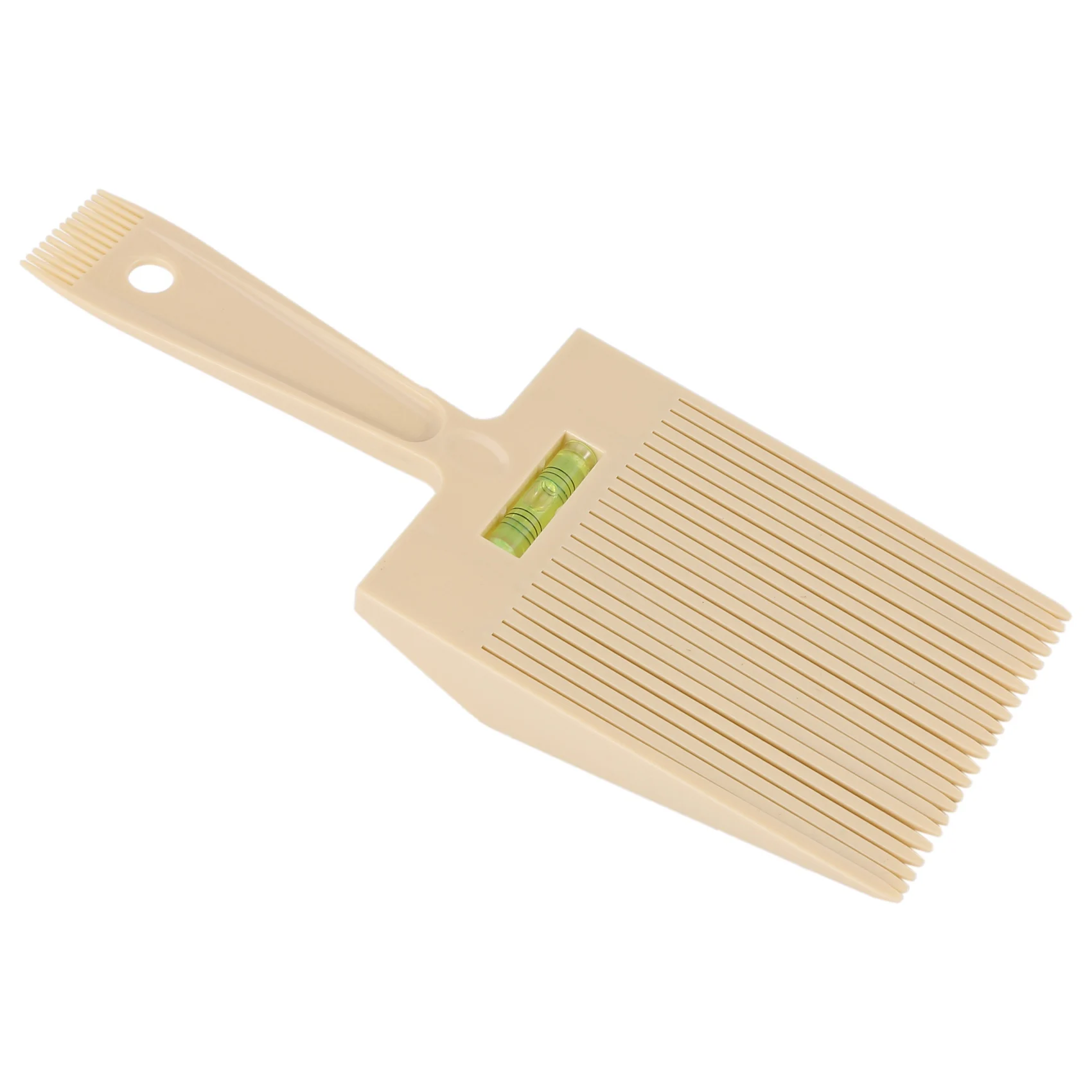 

Flat Top Guide Comb with Liquid Bubble Level Flattop Hair Flattopper Beige