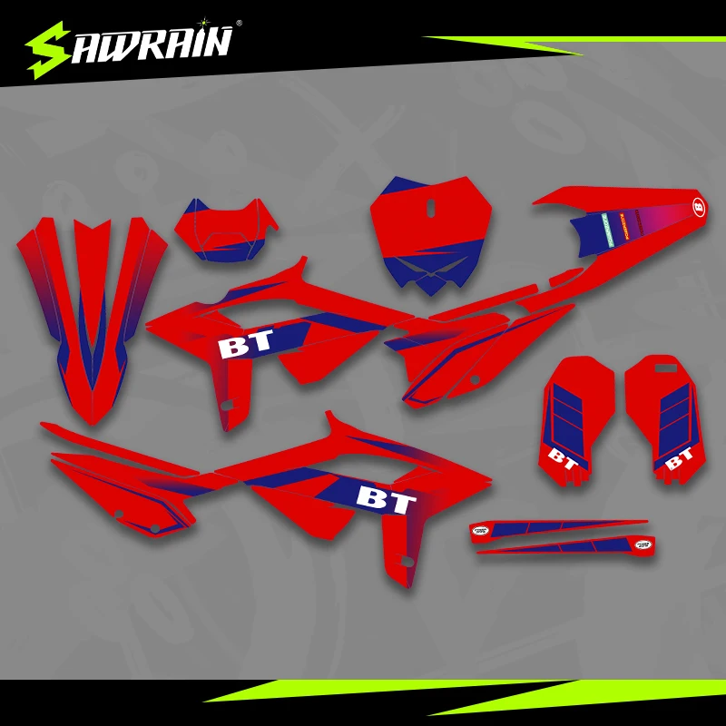 

Sawrain Motorcycle Graphics Backgrounds Decal Stickers Kits for 20-22 BETA RR 05