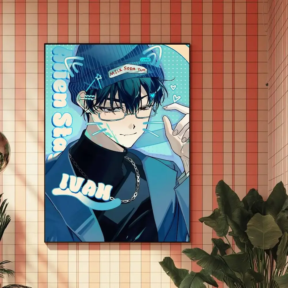 الغريبة المرحلة لوكا المشارك HD ديكور المنزل لزجة جدار مقاوم للماء غرفة المعيشة المنزلي بار ديكور جمالي #4