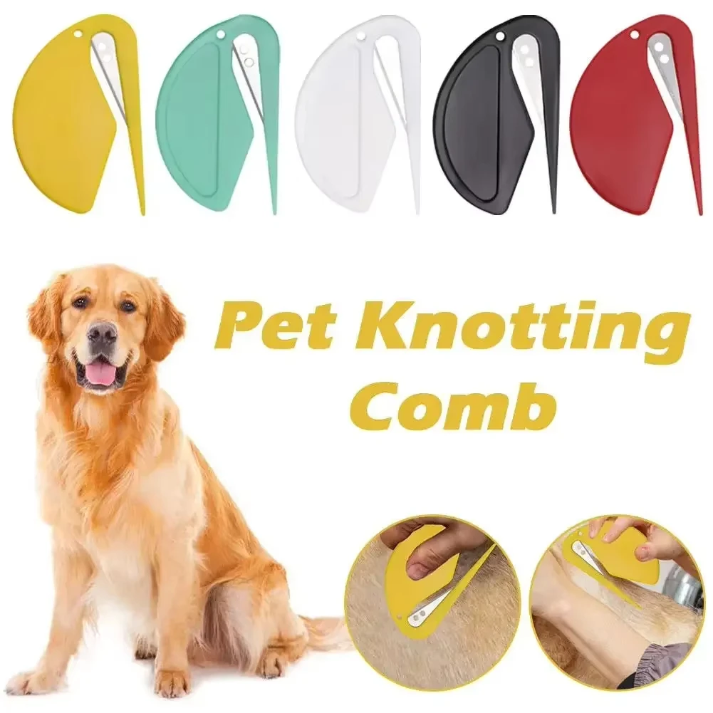 New Cat Dog Comb Pet Open Knot Comb Fur Shedding Grooming Trimmer Comb Cat Puppy Hair Brush