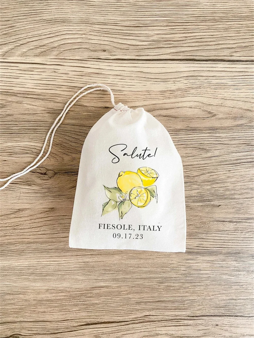 25 PCS Salute! Italy Wedding Favor Bag - Wedding Guest Favor Bags - Italian Wedding - Destination Wedding - Citrus Favor Bag - L