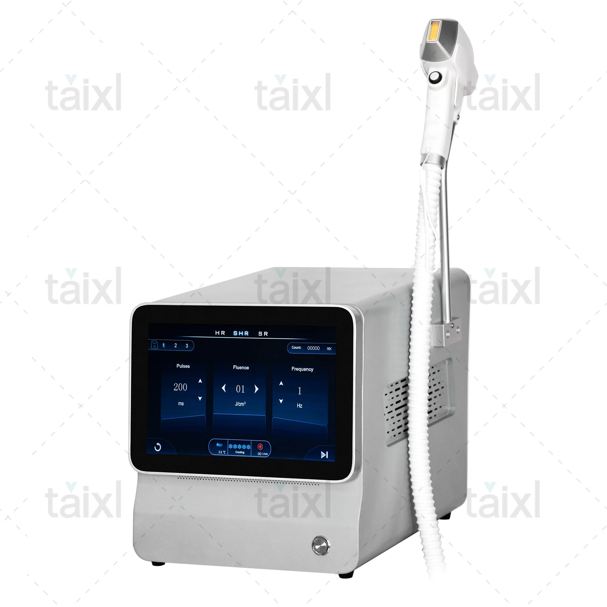 Macchina professionale per la depilazione laser 4000W Ice Platinum 3 lunghezze d'onda 808nm 755nm 1064nm Macchina di bellezza a diodi indolore