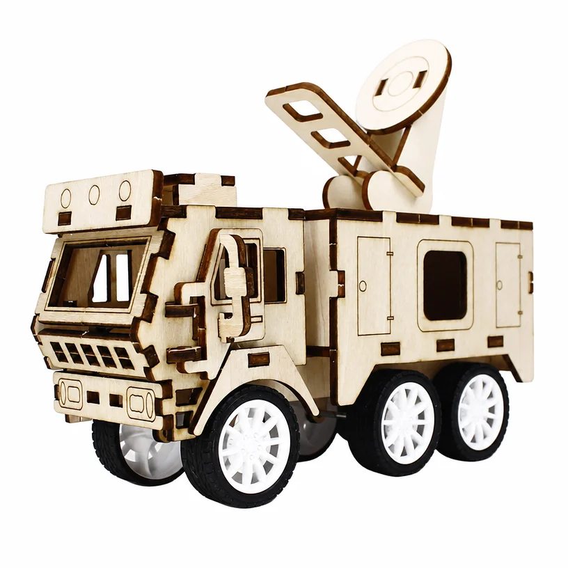 Science Project Physics - DIY Houten Radarauto STEM Wetenschap Fysica