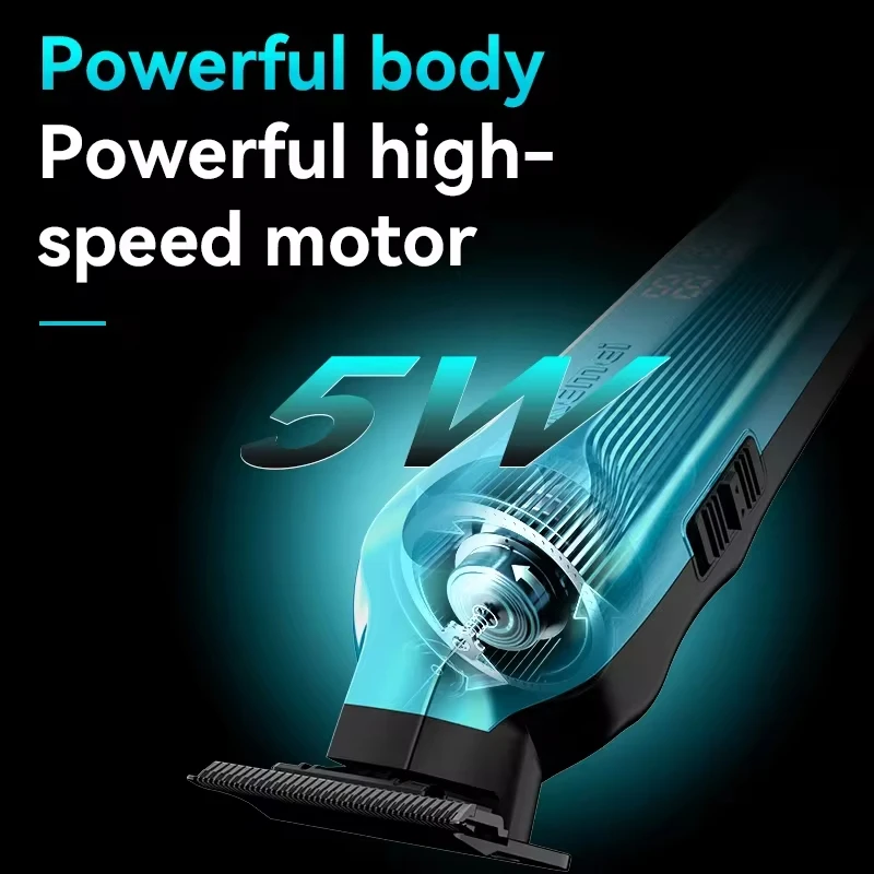 Kemei KM-264 Rechargeable Electric Hair Clipper High Speed Motor Professional Men Barber Clippers Cordless KM-2299 Hair Trimmer