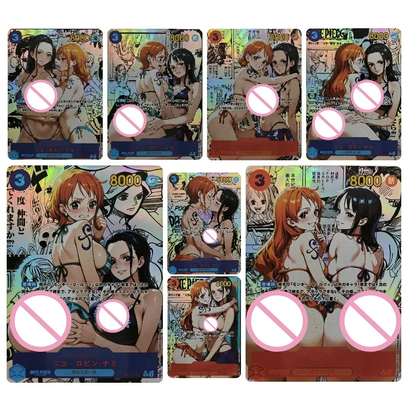 لتقوم بها بنفسك محلية الصنع انمي ياباني قطعة واحدة فيفي نامي لوفي زورو نيكول روبن شخصية جمع بطاقة البدلة اللعب هدية #5