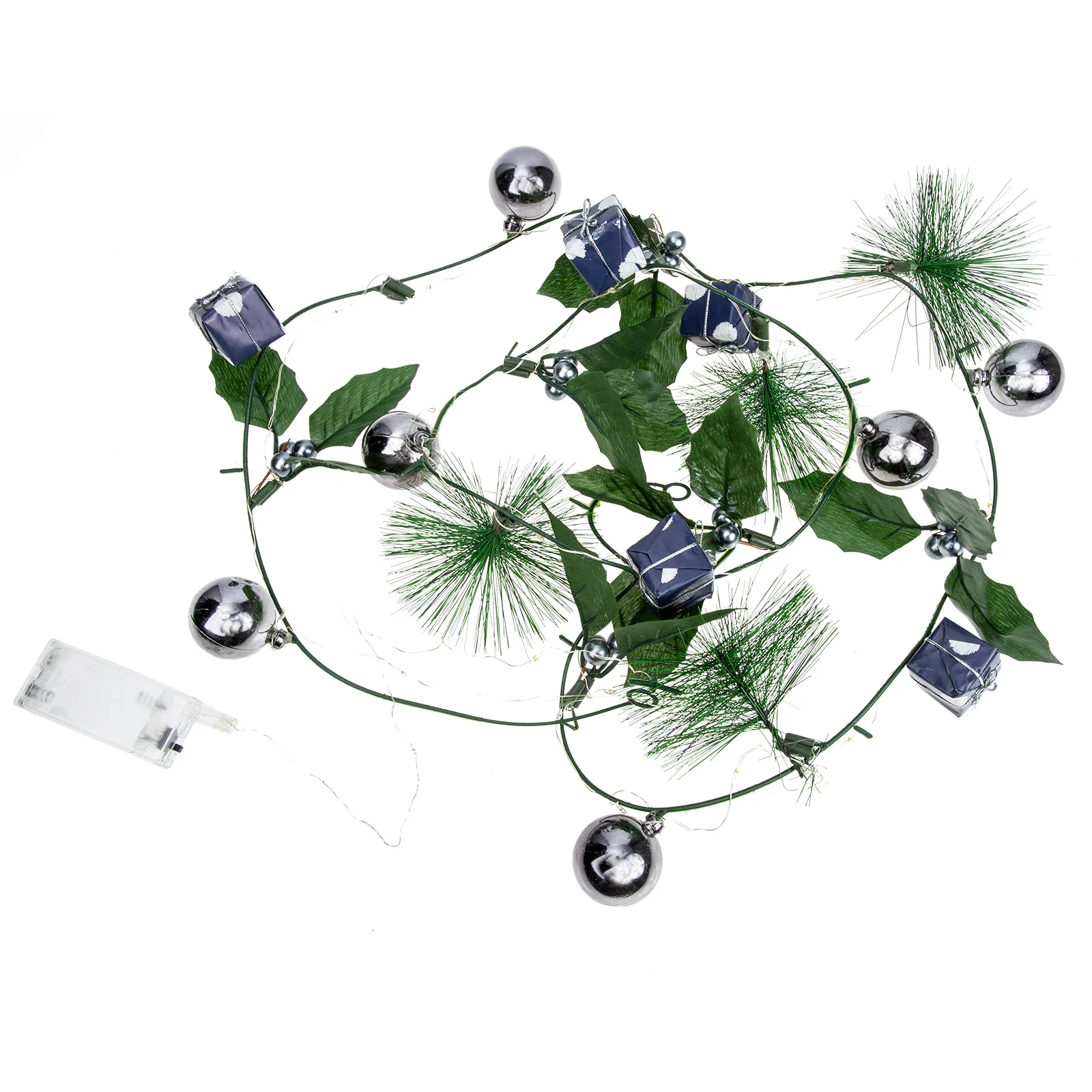 

Christmas String Decorative Plastic Bedroom Lighting Festive Holiday LED Xmas Christmas Wreath String Lights Tree Lawn