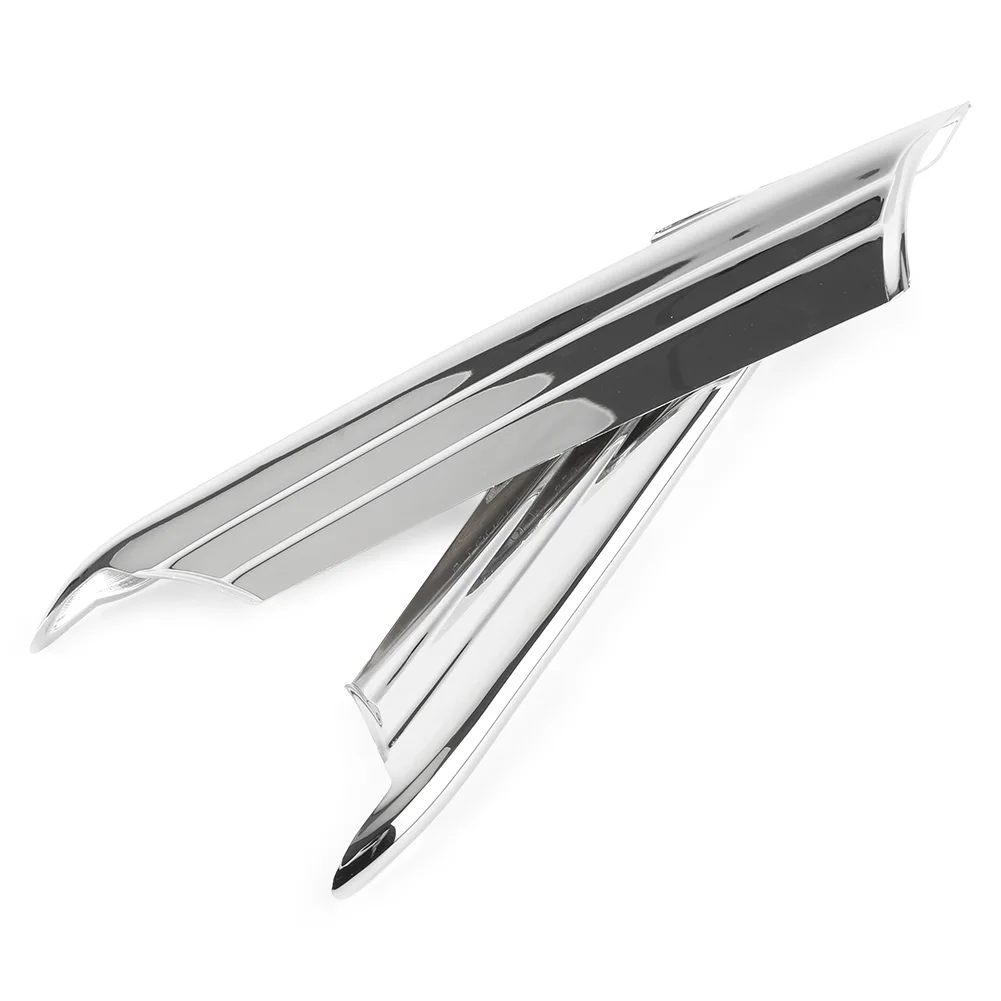 2Pcs Motorcycle Side Vent Fairing Fins Scoop Accents Trim Chrome ABS For  Gold Wing GL1800 2012 2013 2014 2015 2016 2017