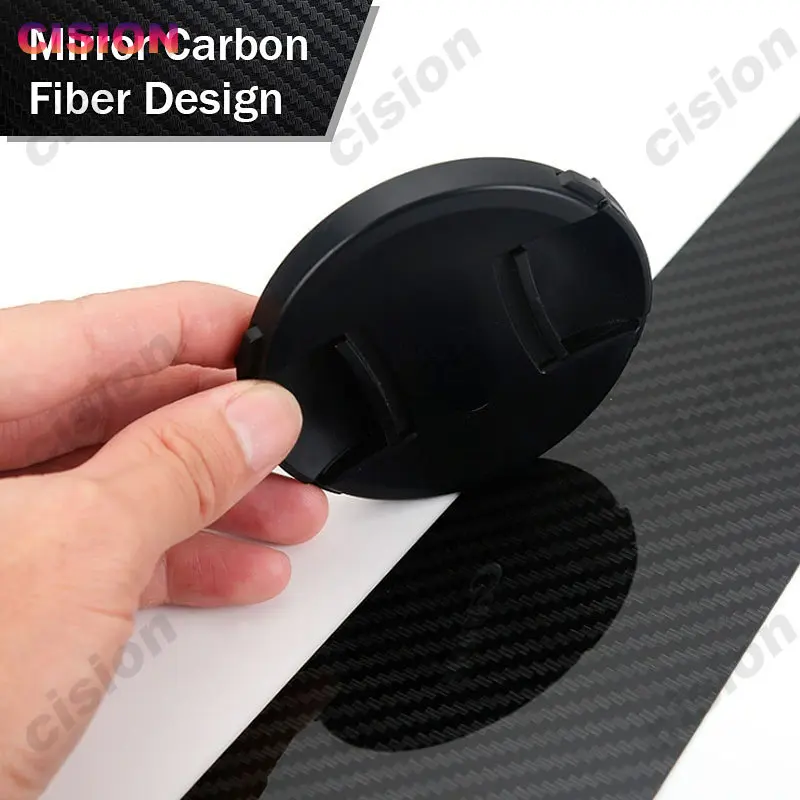 Glossy Carbon Fiber Car Door Window Center Middle Column B Pillar Post Cover Trim PC Sticker For Chevrolet Aveo Sonic Sedan T300