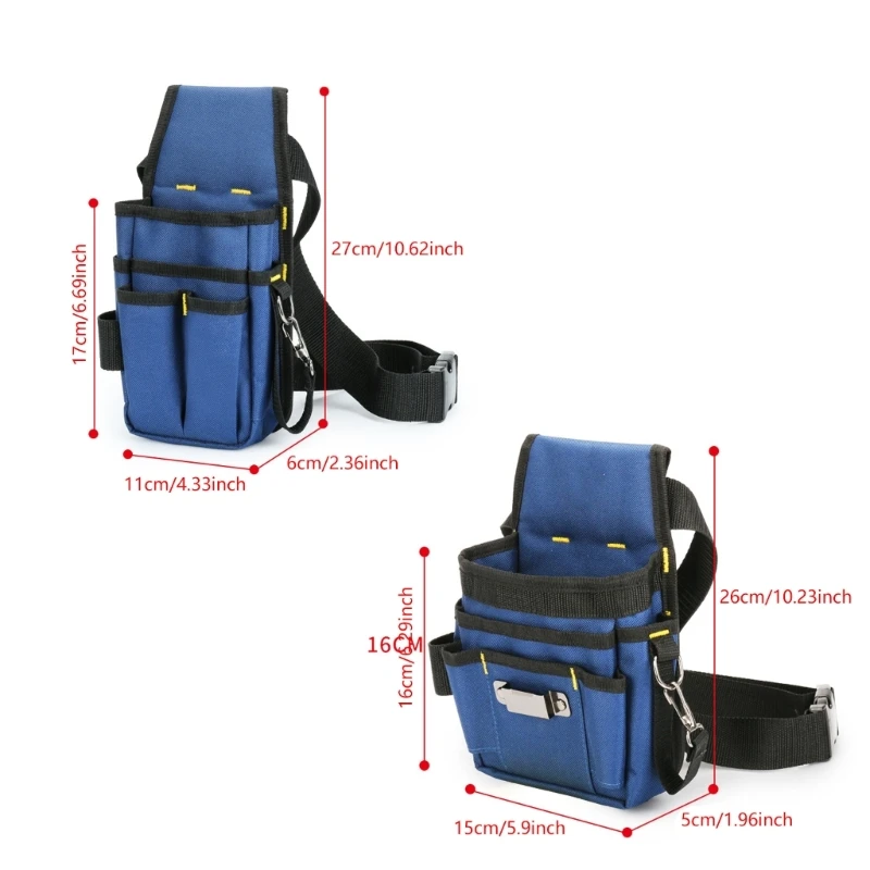 Tool Belt Pockets Tool Belts for Men Adjustable Tool Pouch Belt for Electrician Carpenter Work Apron Utility Belt D2RD