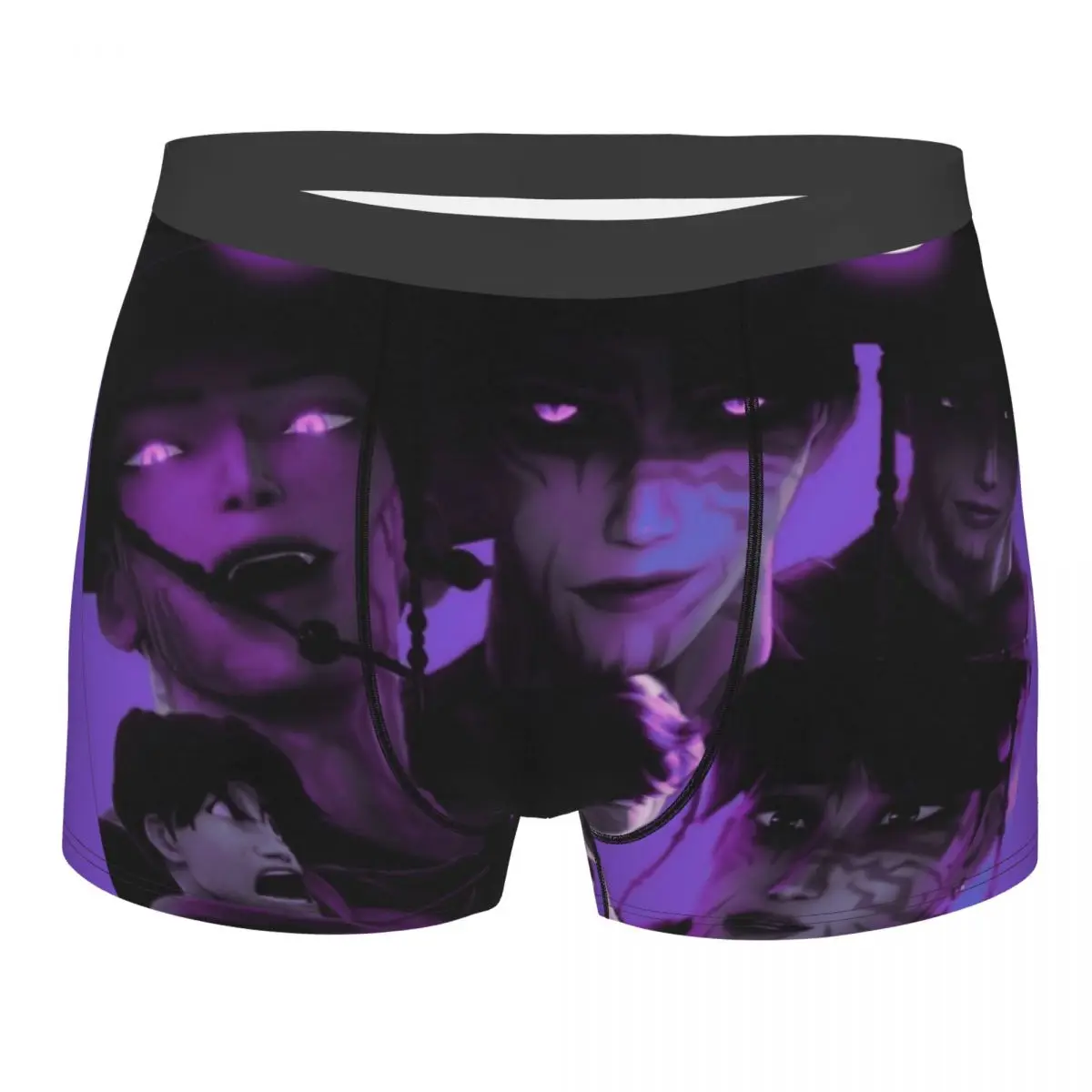 

Jinu Purple Saja Boys KPop Demon Hunters Underwear Breathable Panties Pattern Boxer Brief For Men 3D Pouch Plus Size Boxershorts