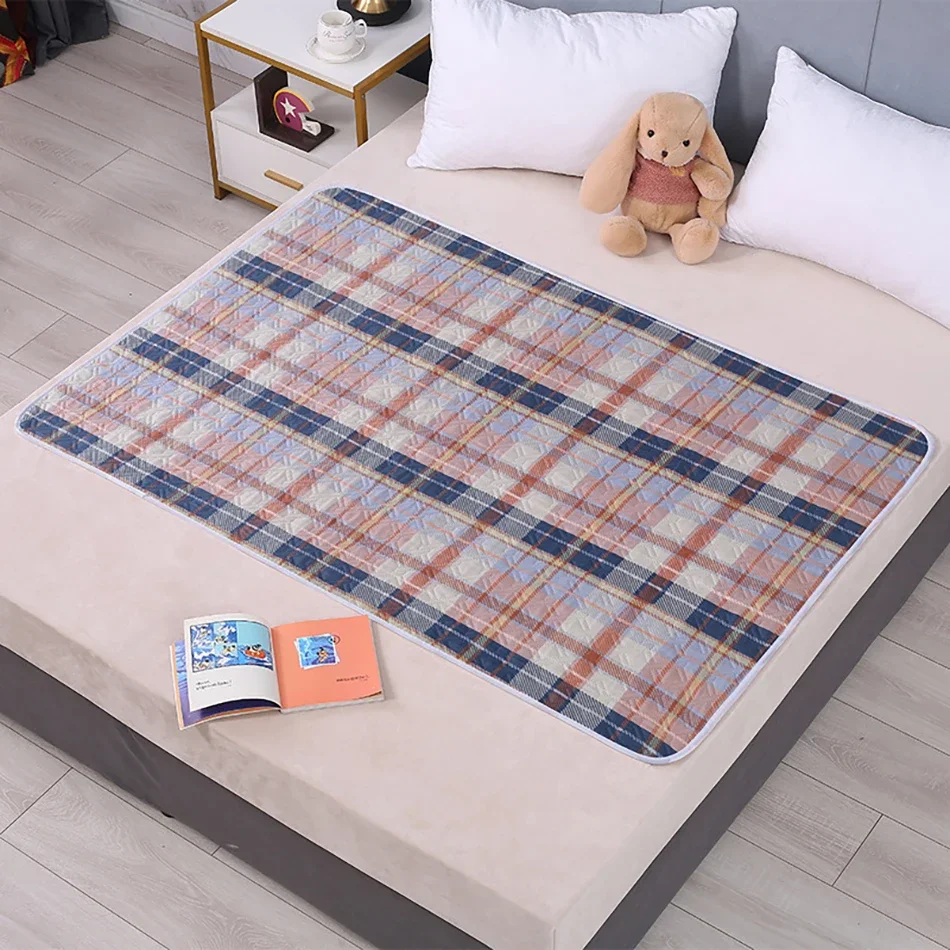 Coração de desenho animado 80x120cm, almofada separadora de urina, à prova d'água, lavável, substituível, proteção noturna e menstrual para cuidados com o bebê