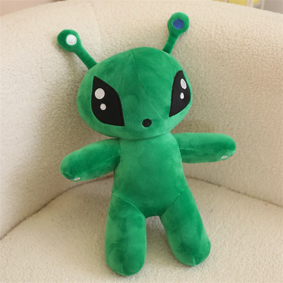 34CM Martian Man Green Alien Pou Plush Toy Monster Plushie Stuffed Animal Doll Best Gift For Kids