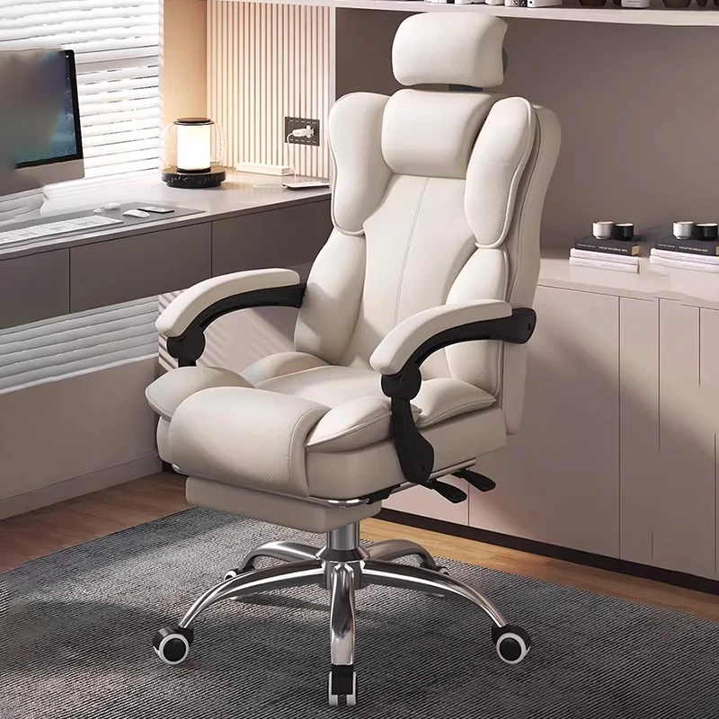Rolling Comfortable Office Chair Arm Chair Ergonomic Swivel Office Chair Accent Gaming Bedroom Silla Ergonomica Home Furniture