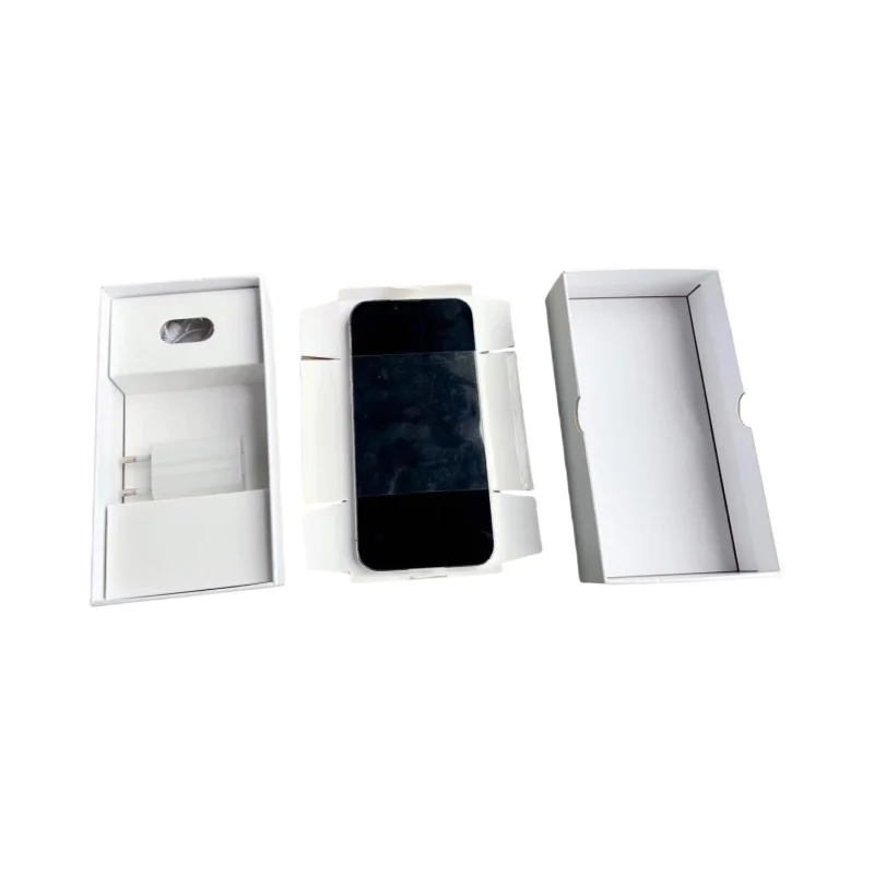 

120pcs Universal Empty Custom Phone Cardboard Package Box Refurbish Mobile Phone Packaging Boxes for IPhone with Fixing Film w5