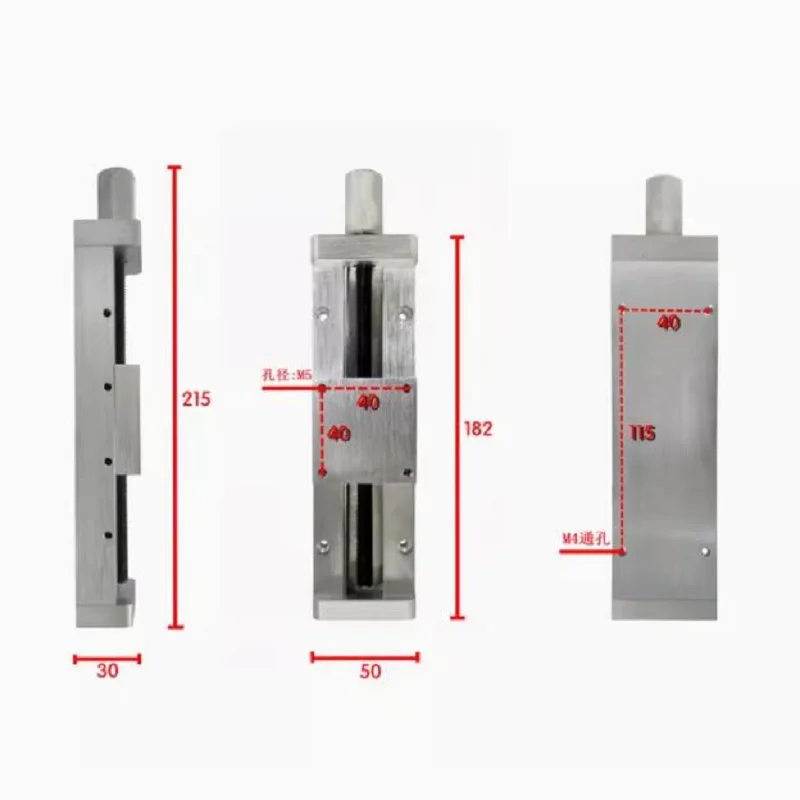 Swallowtail slide table screw guide rail slider fine adjustment slide table welding gun support plate bracket welding stroke gun