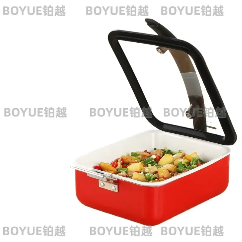 Stainless Steel Electric Buffet Warmer Rectangular Commercial Food Heater Insulated Pot for Hotel Breakfast Service