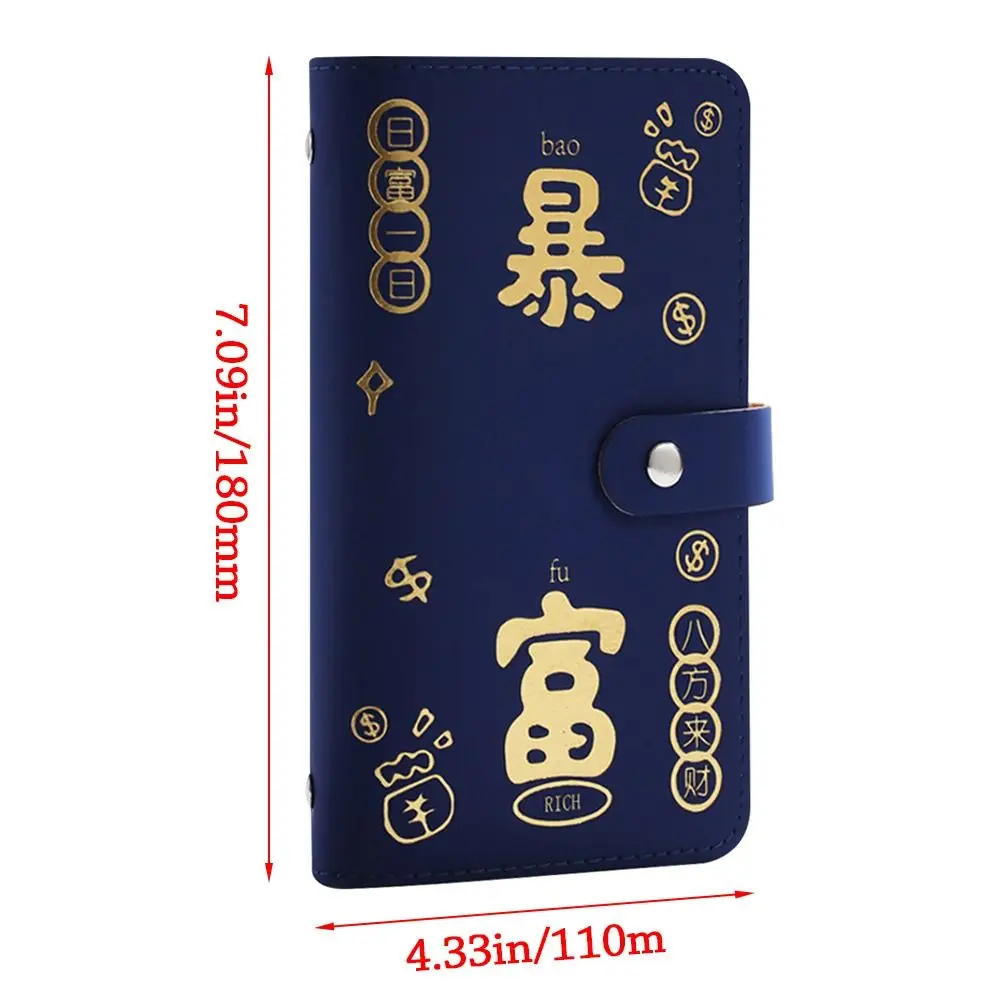 Get Rich Overnight 100 Envelopes Money Saving Challenge Save Money PU Savings Binder Reusable Waterproof Money Collection Book