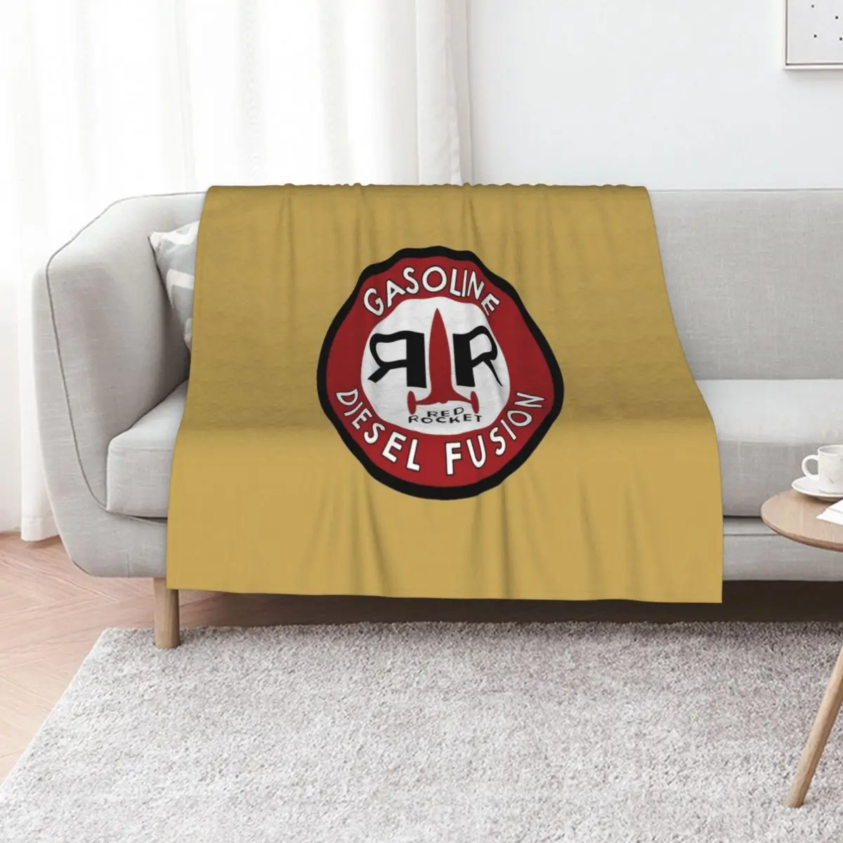 Red Rocket Logo (Color) Throw Blanket Stylish Decor Blanket Gift for Friends Roommate