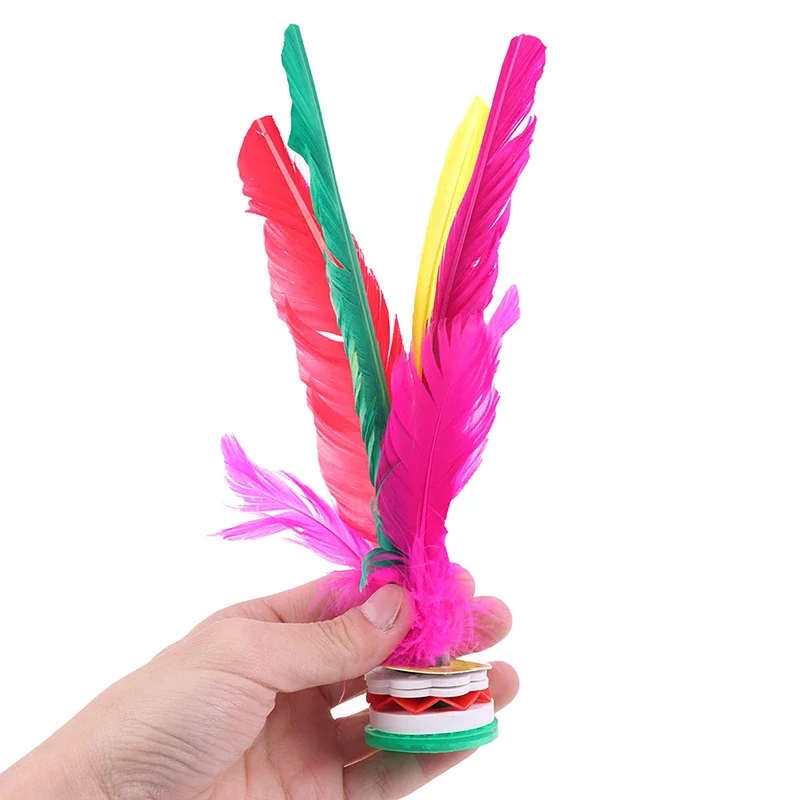 2PC Jianzi Shuttlecock  Fitness Exercise China Fancy Foot Volleyball for Physical Entertainment Sports
