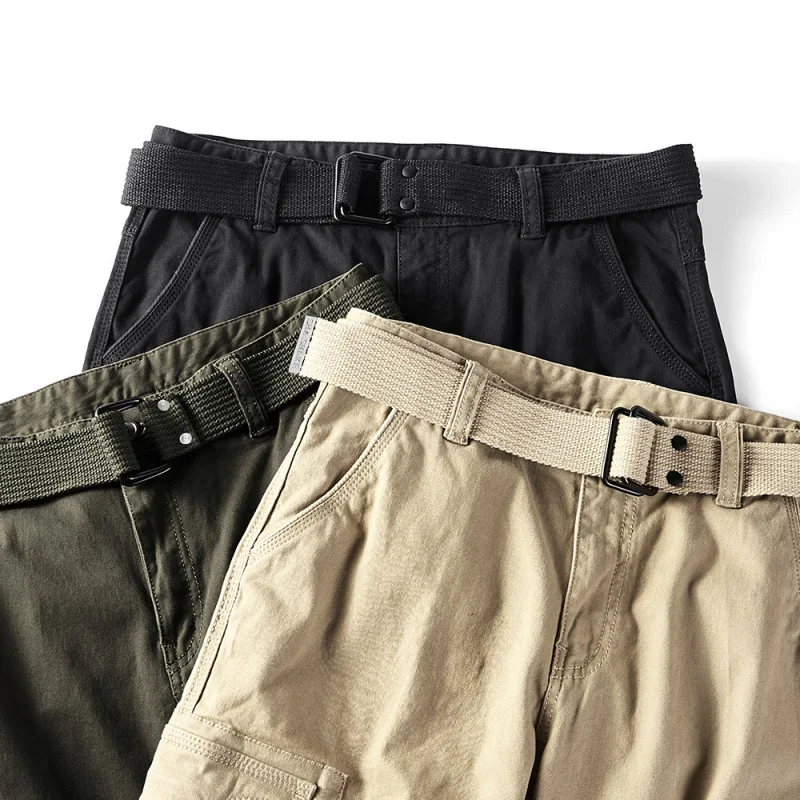 Pantalones de trabajo sueltos duraderos para hombres, pierna recta grande, informal, al aire libre, coreano, Otoño, nuevo