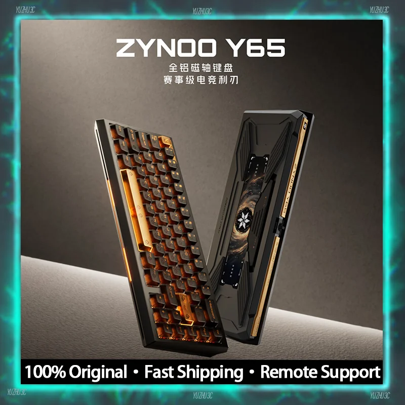 

Zynoo Y65 HE Gaming Keyboard Hal Effect Switch RT 0.001MM ZY-Sync Solution Ultra Low Latency 8k Polling Rate CNC Aluminum Shell